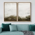 thumbnail image 2 of IDEA4WALL Framed Canvas Print Wall Art Set Grunge White Brown Color Field Landscape Abstract Art Decorative Graphic Colorful Nature Artwork for Living Room, Bedroom, Office - 24"x36"x2 Natural, 2 of 5