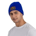 thumbnail image 5 of ZICANCN Abstract Color Skulls Knit Beanie Hat, Winter Cap Soft Warm Classic Hats for Men Women, Blue, 5 of 8