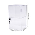 thumbnail image 2 of 2-layers Freestanding Countertop Display Case 20*20*35cm Locking Security Showcase Cabinet 7.87*7.87, 2 of 20