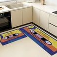 thumbnail image 5 of Kitchen Rugs Sets 3 Piece with Runner Floral Kitchen Floor Mat Carpet Farmhouse Rugs and Mats Non Skid Washable Runner Rug for Kitchen Office Sink Laundry, 5 of 12