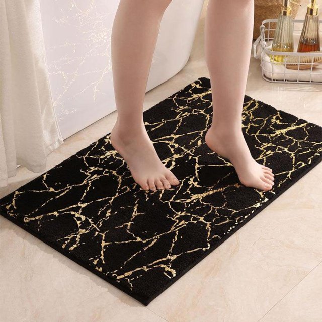 Feltree Ultra Absorbent and Non-Slip Bath Mat, Machine Washable Soft Velvet Foam Rug, Fast Drying for Bathroom and Kitchen, 16x24 Inches