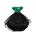 thumbnail image 3 of RUTAYY Children Girls Dress Round Neck Sparkly Sequins with Detachable Train Performance Party Gown Fashion Travel Dresses, 3 of 5
