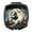 Flying Witch 2218, variant on Calaveras Sugar Skulls Spooky Halloween Compact Mirror 2.75 in x 3 in