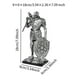 thumbnail image 3 of Escultura Abstracta De Caballero De Resina Nórdica Con Bola De Cristal Y Soporte De Metal, Adorno Para Escritorio, Armario, Oficina, Mesa, Centro De Mesa, Entrada, Pasillo, Chimenea,, 3 of 8