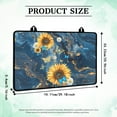 thumbnail image 7 of Renewold Stove Top Cover Electric Glass Stove Top Mat Heat Resistant Non-slip Cooktop Protector Multipurpose Stove/Counter/Washer Top Protector Cover, Sunflower Butterfly Marble Blue, 7 of 7