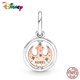 thumbnail image 1 of Disney 100% 925 Sterling Silver Princess Beaded Charms Fit Original 925 Pandora Bracelet&Bangle Fashion DIY Jewelry For Women Gao Jinjia LED, 1 of 2