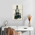 thumbnail image 2 of Elephant Stock Retro Whiskey Glasses Wall Art - Vertical Multi Panel Canvas - Living Room Wall Decor - Food And Drink Multi Panel - Black And Gray Decor - 14" x 23", 2 of 4