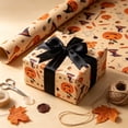 thumbnail image 4 of Cififendec 5Pcs Halloween Ghost Gift Wrapping Paper, 29.13"×19.69", Vintage Printed Gift Wrapping Sheets for Holiday Present Packing, Handmade Gift Box Wrapping, 4 of 6