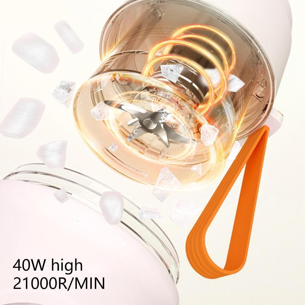 Travel Friendly 450ml Juicer Blender USB Rechargeable Mixing Cup for Smoothie and Shakes Practical Kitchen Appliance