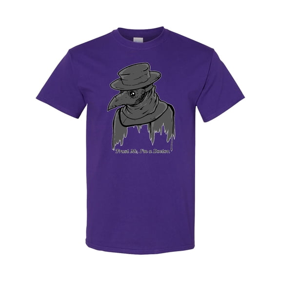Inktastic Goth Plague Doctor 'trust Me I'm a Doctor.' T-Shirt