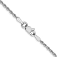 thumbnail image 4 of 14K White Gold Jbsp's 1.5mm Diamond-Cut Rope Chain (18 X 1.5) Made In Peru 1666-18, 4 of 5