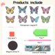 thumbnail image 3 of Imán para refrigerador DIY 8 Uds. en forma Especial Wdftyju Mariposa colorida, 3 of 9