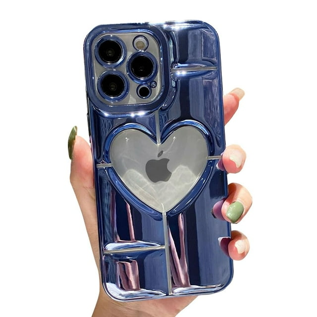 Funda para teléfono Casechics compatible con iPhone 14 Plus, color azul