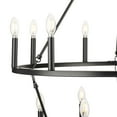 thumbnail image 5 of Gilliam Collection Nine-Light Matte Black New Traditional Chandelier, 5 of 10