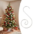 thumbnail image 5 of 20 Pcs Stainless Steel Christmas Ornament Hooks,Christmas Ornament Hangers,1.89 inch Metal Wire Ornaments Hooks,S Hooks Christmas Tree Ornament Hangers Hooks for Xmas Tree Decorations,Silver, 5 of 7