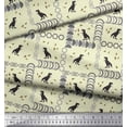 thumbnail image 3 of Soimoi Cotton Cambric Fabric Geometric Shapes & Dinosaur Animal Fabric Prints by Yard 56 Inch Wide, 3 of 3