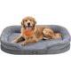 thumbnail image 1 of Feandrea Cama para Perros Grandes, 106 x 76 x 18 cm, Funda Extraíble y Lavable, Forro Repelente al Agua, Bordes Elevados, Gris Claro, 1 of 5