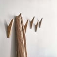 thumbnail image 1 of Portemanteau Mural en Chêne Massif Inspiré de l'Europe avec Crochets - Style Moderne Simple, Polyvalent pour Couloir/salon/chambre, Capacité de Charge de 5kg, Finition Bois Naturel, Modèle C, Économique 5-10, 1 of 5