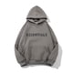 thumbnail image 3 of Of God Essentials Nueva sudadera con capucha Abrigo antiniebla Suéter suelto sólido, 3 of 4