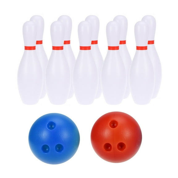 OUNONA Kids Toy Bowling Pin Resin 2 Sets 1.54X0.39X0.39In