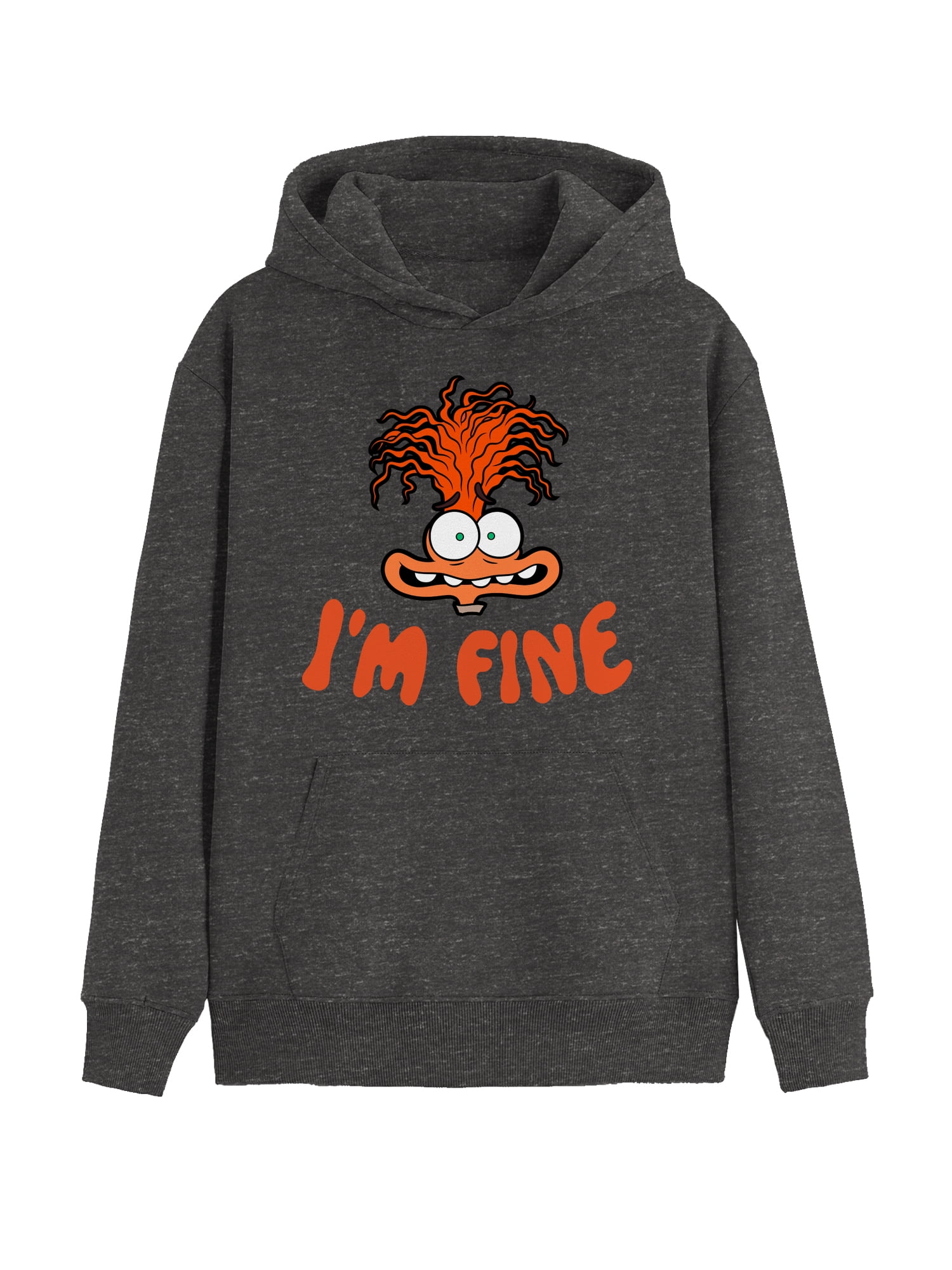 Inside Out, Men's & Big Men's Graphic Hoodie, Anxious Anxiety, Sizes XS-3XL