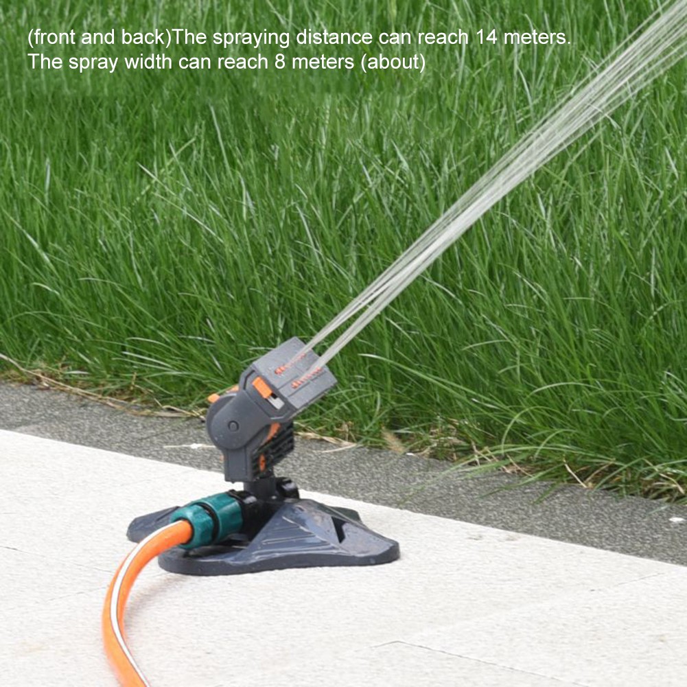 yaaqii Adjustable Wide Coverage 16-Hole Lawn Sprinkler for Outdoor Yard Garden