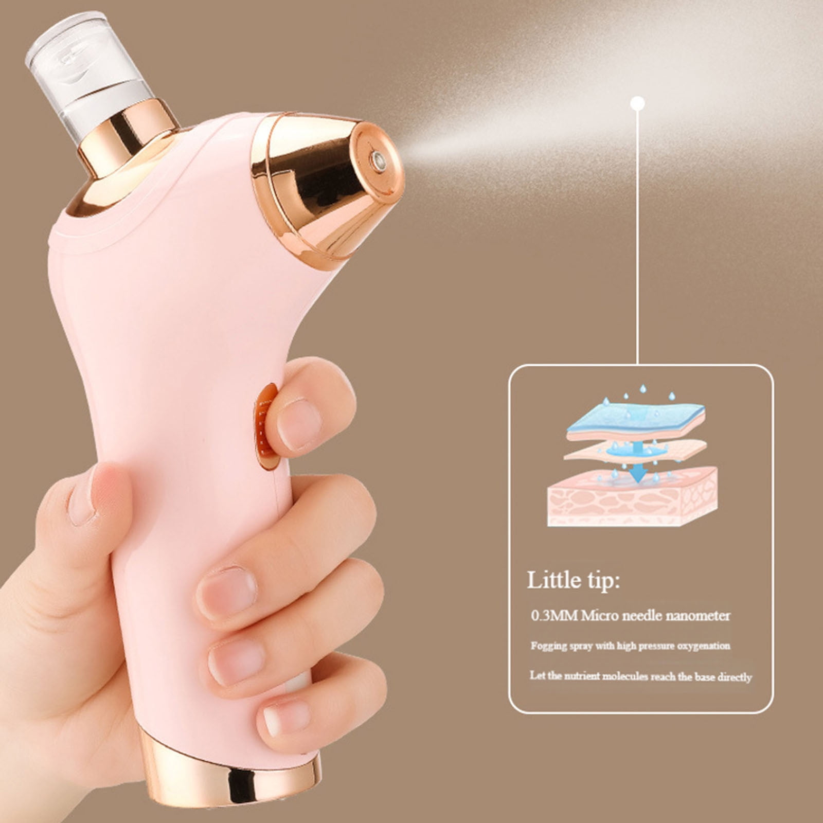 Nano Rechargeable Portable USB Oxygen Mini Facial Mist Sprayer Skin Care Beauty Instrument