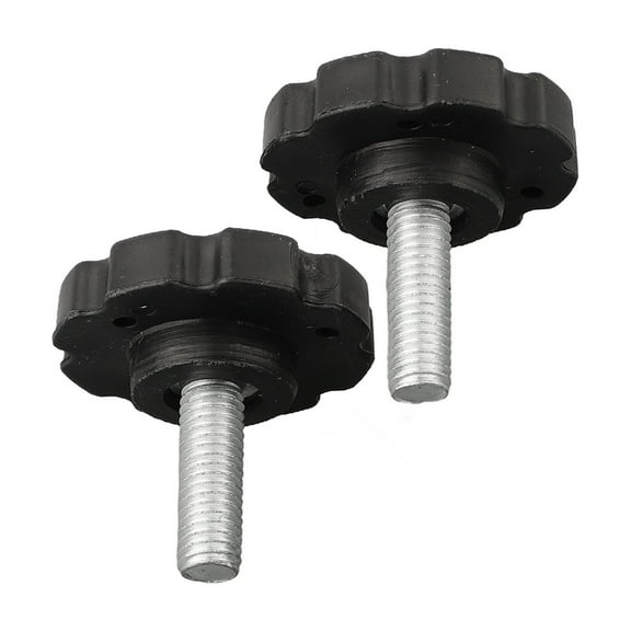 2Pcs M8x25mm Thread Replacement Star Hand Knob Tightening Screw Umbrella Base Fixing Smile Home