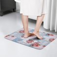 thumbnail image 4 of Pioneer Flower Floral Print Flannel Non Slip Door Rugs,Washable Door Mats Indoor,Decorative Door Mats,Dirt-Resistant and Absorbent Doormat for Entrance,Bedroom,Kitchen,Bathroom,23.5"x16", 4 of 5