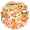 1A-35pcs, variant on 35pcs-50pcs Cute Bear Stickers Orange Flower Decals Funny Bear Stickers for Suitcases Laptops Fridge