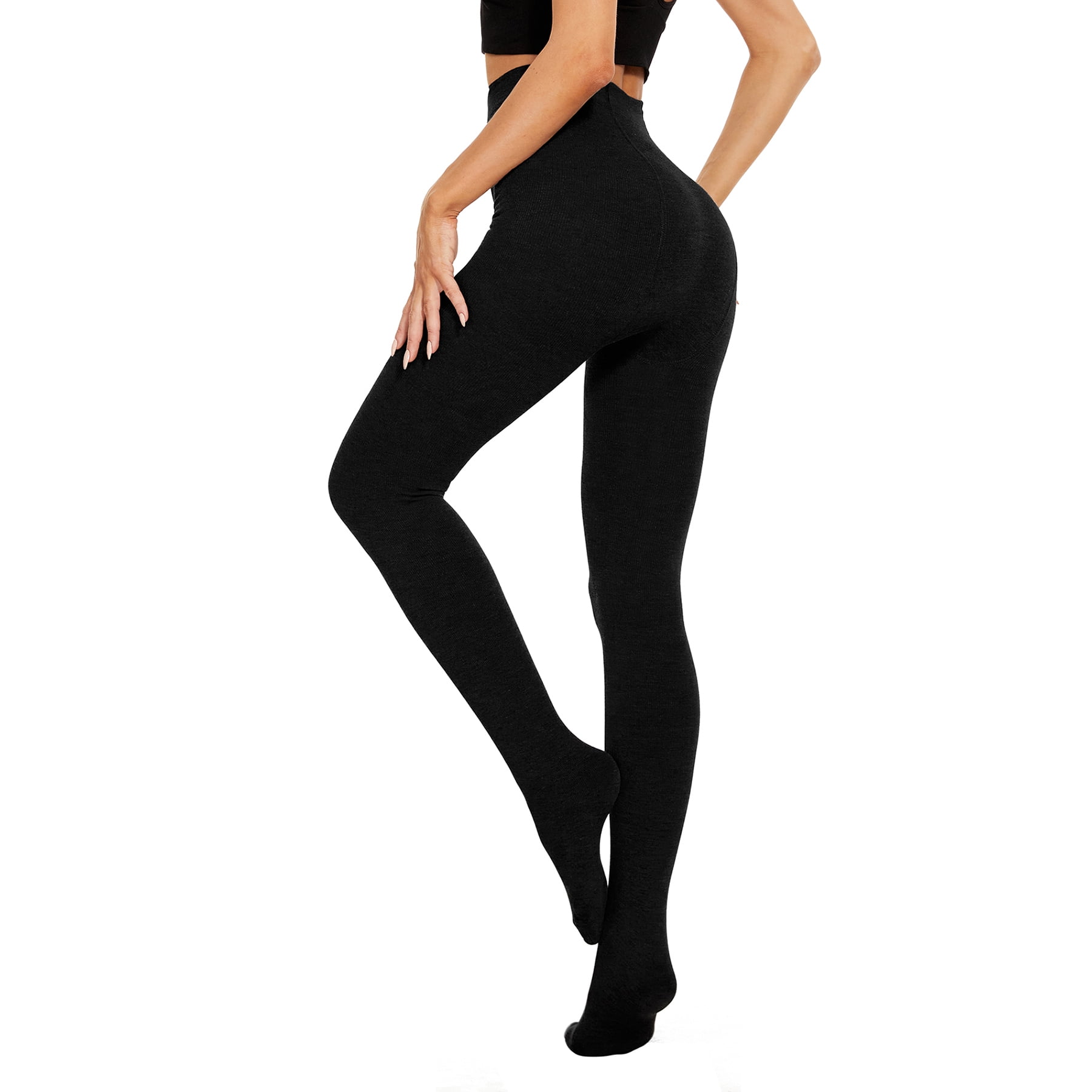 Buy ALAXENDER Opaque Tights for Women Fleece Lined Control Top