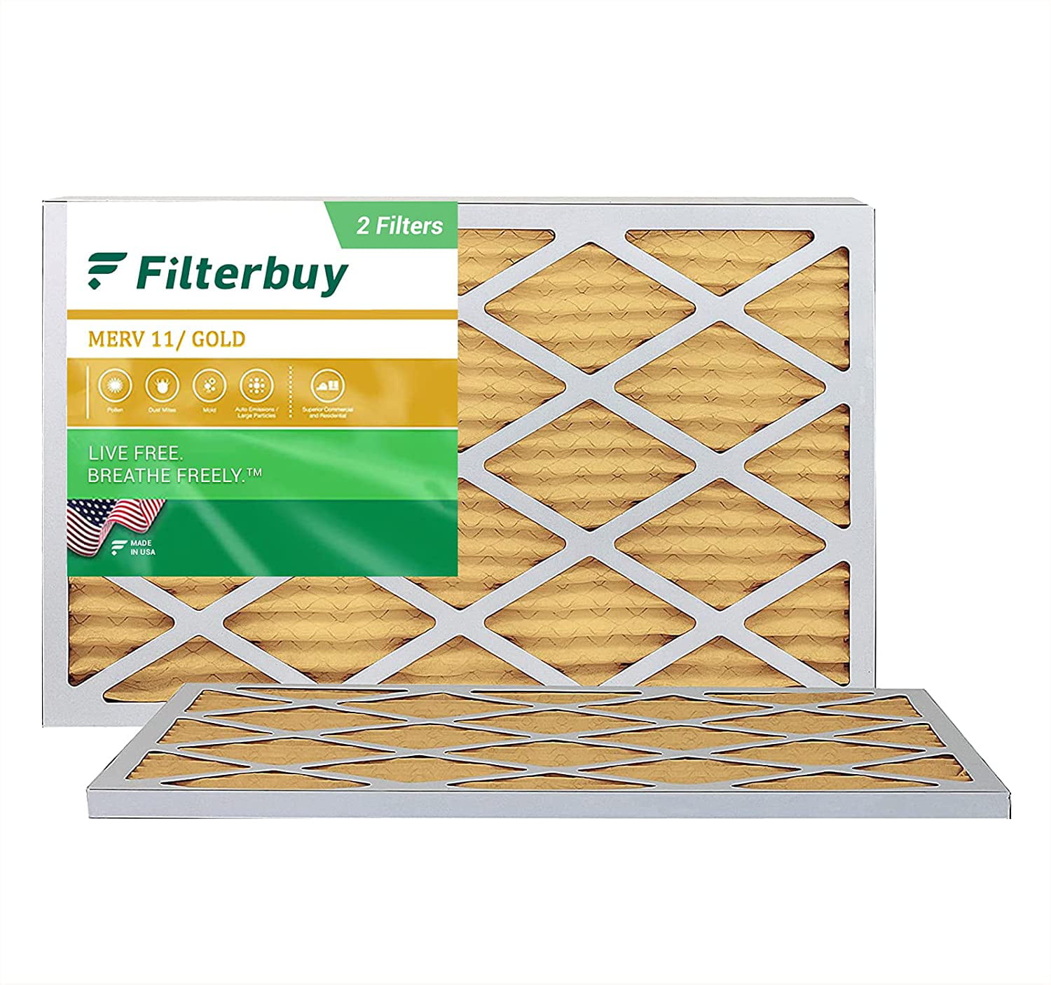 AIRx Filters 20x24x1 Air Filter MERV 11 Pleated HVAC AC Furnace Air Filter Allergy 4-Pack Made in the USA