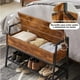 thumbnail image 3 of Banco de Zapatos Madera,Taburete de Cama,Banco de Entrada con Caja de Almacenamiento Abatible HOMEMAKE FURNITURE Vintage, 3 of 6
