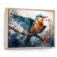 thumbnail image 2 of Designart "Angular Avians In Abstract Sky I" Animals Bird Floater Framed Canvas Wall Art, 2 of 5