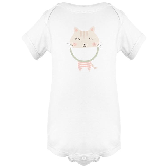 Kitten Eating White Watermelon Bodysuit Baby's -Image by Shutterstock