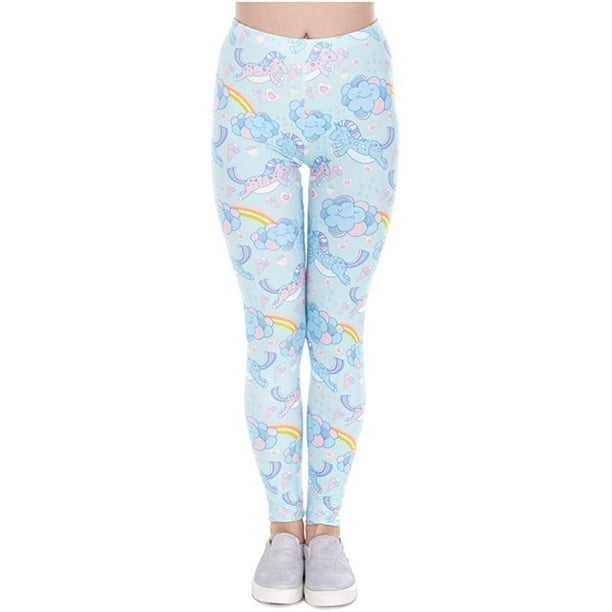 Unicorn Printed Workout Leggings for Women- Girls Yoga Sport