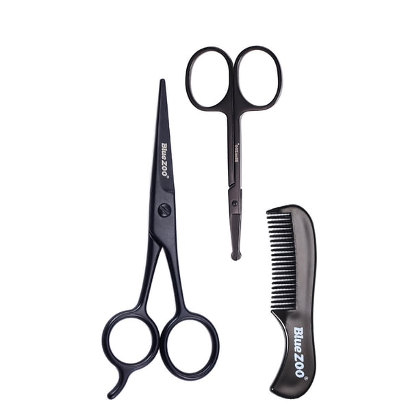 Set profesional de herramientas para barba: peine de doble uso, púas suaves, respetuoso con la piel, para el cuidado del bigote y la barba de los hombres