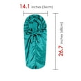 thumbnail image 5 of DODAMOUR Extra Long Satin Bonnet for Women, Adjustable Braid Bonnet with Tie Band, Double Layer Elastic Silk Bonnet for Braids Hair Sleeping Cap (Green), 5 of 7