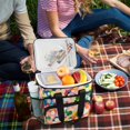 thumbnail image 5 of FORMRS Insulated Cooler Bag 24 Cans Capacity Soft Leakproof Lunch Box with Side Pockets, Pink Colorful Circles, 5 of 7