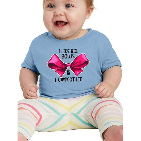 

I Lkke Big Bows T-Shirt Infant -Smartprints Designs 24 Months