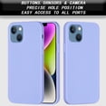 thumbnail image 3 of Designed for iPhone 14 Case,Slim Liquid Silicone Rubber Shockproof Phone Cover Soft Anti-Scratch Microfiber Lining Protection Case for iPhone 14 2022 (Purple), 3 of 13