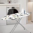 thumbnail image 2 of HELLHERO Panda Bamboo Pattern Hook and Loop Ironing Board Cover Elastic Edge Anti-Slip 3 Fasteners Soft Fabric Covers 15x54 Inch, 2 of 5