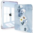 thumbnail image 1 of Funda Feams Slim para iPad Air de 11 pulgadas M3 2025/M2 2024, diseño floral azul, 1 of 7