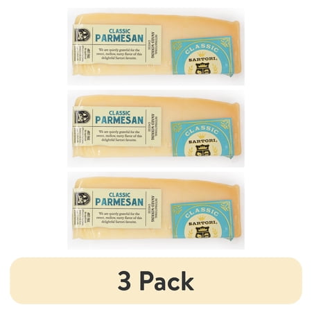 (3 pack) Sartori Parmesan Cheese Block, Refrigerated, 5 oz.