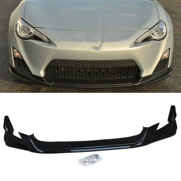 NINTE Front Lip for 2012-2016 Scion FR-S Subaru BRZ Toyota 86 Bumper Splitter Gloss Black