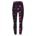 thumbnail image 7 of BLTIBY Leggings for Women Valentine's Day High Waisted Full Length Love Heart Graphic Workout Yoga Pants Spring Fashion 2025 Hot Pink XL, 7 of 7