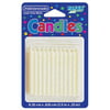 "Club Pack of 576 Solid Classic Dove White Decorative Birthday Cake & Cupcake Party Candles 2.5"""