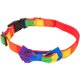 thumbnail image 4 of BRIGHTFUFU Collar de perros Pequeño Rainbow Pet Collar Ajustable Pet Collar Pet Fabric Decoración, 4 of 8