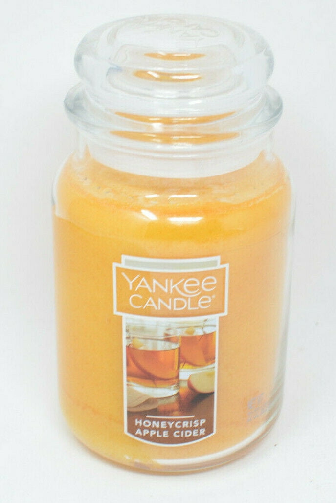 Yankee Candle HONEYCRISP APPLE CIDER Large Jar 22 Oz New Housewarmer