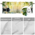 thumbnail image 6 of Plumeria Flower Stones Lake Zen Meditation Valances for Windows,Rod Pocket Valance for Kitchen Bedroom Bathroom Living Room, Still Life Window Valance Curtain Farmhouse Short Curtains 42x12in, 6 of 9